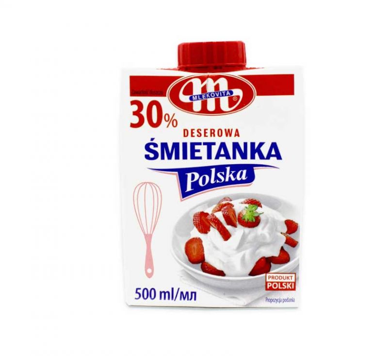 Вершки 30% жиру 500 мл Mlekovita