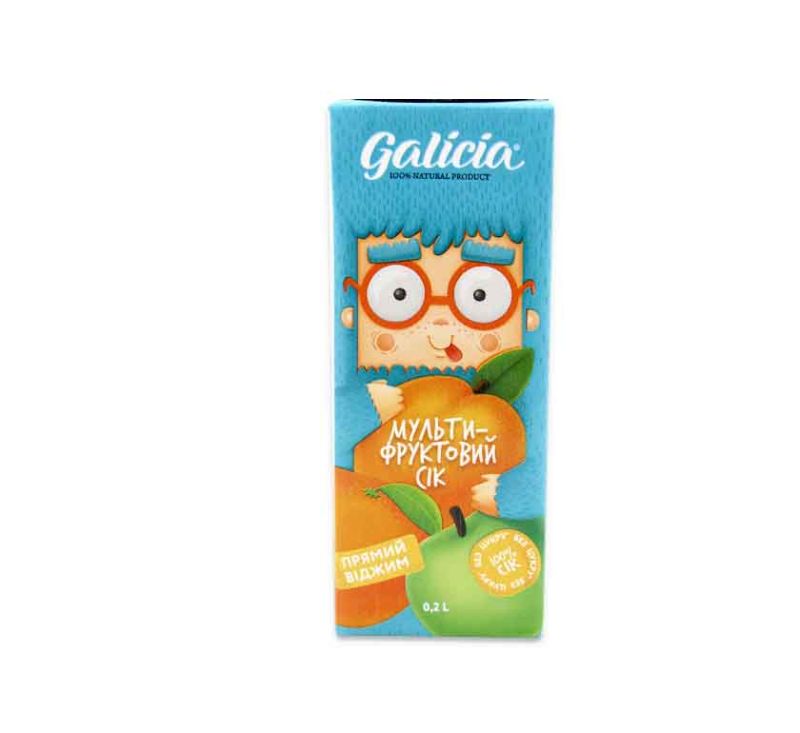 Смузі мультифруктовий 200 мл Galicia