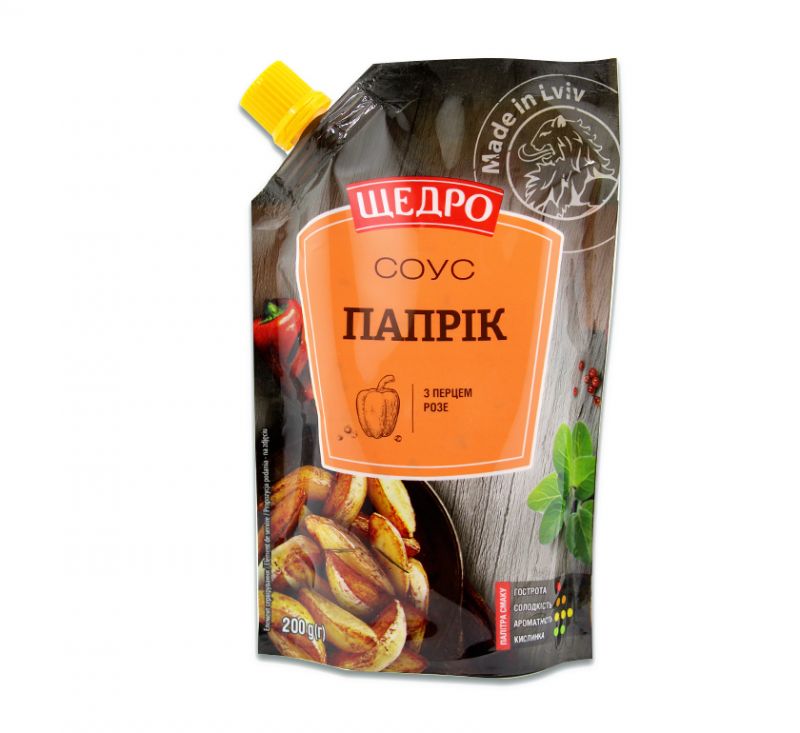 Соус Папрік з перцем розе 200 г Щедро