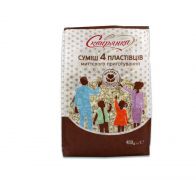 Суміш 4 пластівців миттєвого приготування 400 г Сквирянка