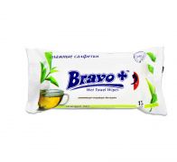 Серветки вологі 15 шт Bravо