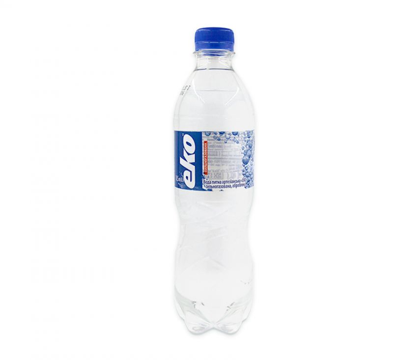 Вода питна сильногазована 0,5 л ЕКО