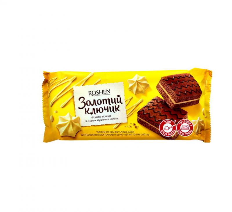 Бісквіт «Золотий Ключик» 300 г Roshen